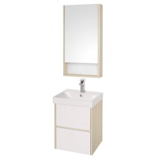 Тумба под раковину Акватон Сканди 45см белый/дуб верона 1A251601SDB20